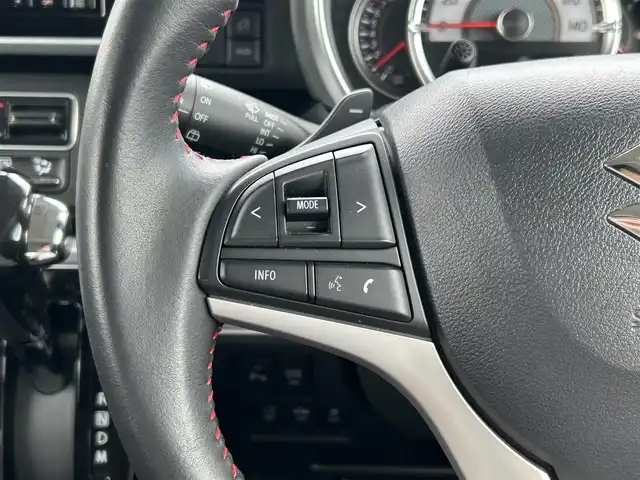 スズキ スペーシア カスタム HYBRID XS ターボ 島根県 2018(平30)年 1.9万km ブレイブカーキP ８インチ純正ＳＤナビ/フルセグTV/DVD再生/Ｂｌｕｅｔｏｏｔｈオーディオ/全方位/バック/サイドカメラ/前方ドライブレコーダー/後方コーナーセンサー/ＥＴＣ/両側パワースライドドア/クルーズコントロール/衝突被害軽減ブレーキ/横滑り防止装置/レーンキープアシスト/リアサーキュレーター/ハーフレザーシート/D席シートヒーター/アイドリングストップ/純正LEDヘッドライト/純正フロアマット/純正15インチアルミホイール