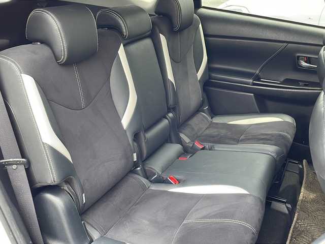 トヨタ プリウス α S ツーリングセレクション G’s 茨城県 2016(平28)年 7.2万km ホワイトパールクリスタルシャイン LEDオートライト/ハーフレザーシート/純正18インチアルミホイール/ステアリングスイッチ/純正オーディオ/スマートキー/ETC