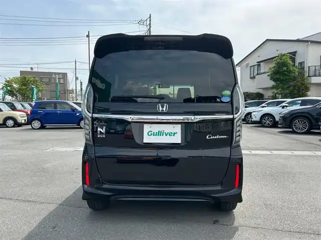 ホンダ Ｎ ＢＯＸ カスタム G L ターボ ホンダセンシング 静岡県 2018(平30)年 4.4万km クリスタルブラックパール エンジンスタートボタン/パワーステアリング/パワーウィンドウ/MTモード付AT/アイドリングストップ/スマートキー/AAC/クルーズコントロール（追従走行：有）/バックカメラ/USB入力端子/純正ETC/純正SDナビ（フルセグTV、BT接続、CDチェンジャー）/ベンチシート/純正フロアマット/ハーフレザー/両側パワースライドドア/純正アルミホイール/ABS/横滑り防止装置/レーンキープアシスト/オートライト/オートマチックハイビーム/後ろのみコーナーセンサー/LEDヘッドライト/W+サイドエアバック/衝突軽減システム