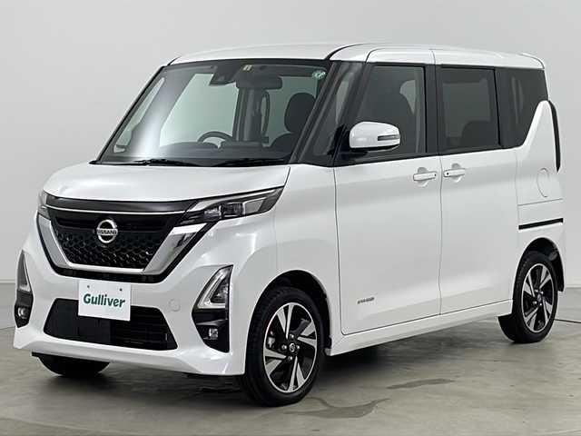 日産 ルークス HWS X プロパイロットED 道央・札幌 2023(令5)年 2.5万km ホワイトパール ・純正ナビ&CD&BT&SD/・スライドオートクロージャー/・ハンズフリーオートスライドドア/・アラウンドビューモニター/・フロント/サイド/バックカメラ/・プロパイロット/・インテリジェントエマージェンシーブレーキ/・車線逸脱防止支援システム/・車線逸脱警報/・前方衝突予測警報/・踏み間違い衝突防止アシスト/・標識検知機能/・先行車発進お知らせ/・ふらつき警報/・前席シートヒーター/・ETC/・純正フロアマット/・電動格納ミラー/・プッシュスタート/・LEDヘッドライト/・オートライト/・オートマチックハイビーム/・スマートキー/・スペアキー