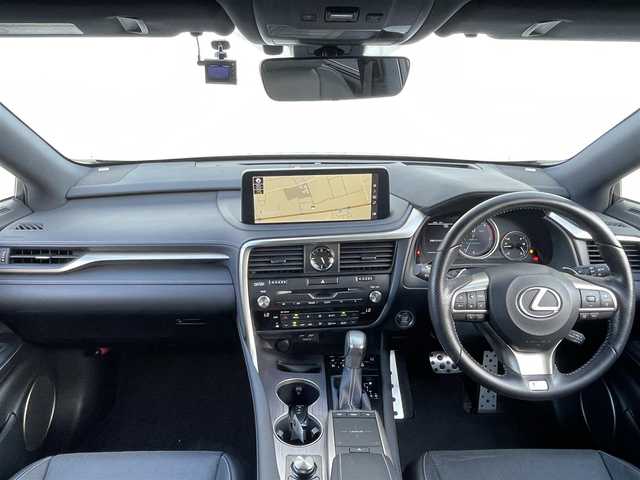 レクサス ＲＸ 300 Fスポーツ 滋賀県 2019(令1)年 4.3万km ヒートブルーコントラストレイヤリング Mark Levinson/純正ナビ/・フルセグTV/・Bluetooth/・CD/・DVD/・USB/・バックカメラ/ETC/ドラレコ/コーナーセンサー/レーダークルーズコントロール/レーンキープアシスト/プリクラッシュセーフティー/横滑り防止装置/オートライト/オートハイビーム/フォグランプ/電格ウィンカーミラー/パワーバックドア/レザーシート/パワーシート/メモリーシート/シートヒーター/エアーシート/センターデフロック/アイドリングストップ/プッシュスタート/スマートキー/フォグランプ