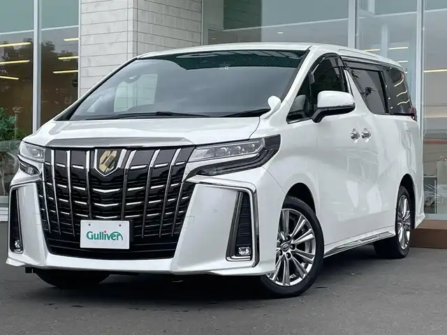 トヨタ アルファード S タイプゴールド 道央・札幌 2020(令2)年 3.9万km ホワイトパールクリスタルシャイン ・４WD/・衝突軽減ブレーキ/・寒冷地仕様/・純正ディスプレイオーディオ/　CD＆DVD＆BT/・バックカメラ/・両側パワースライドドア/・パワーバックドア/・フリップダウンモニター/・コーナーセンサー/・レーンキープアシスト/・レーダークルーズコントロール/・ハーフレザーシート/・前後ドライブレコーダー/・オートライト/・オートエアコン/・アイドリングストップ/・プッシュスタート/・スマートキー/・ビルトインETC/・MT付きAT/・純正フロアマット/・ドアバイザー/・ウィンカーミラー/・フォグライト/・LEDヘッドライト