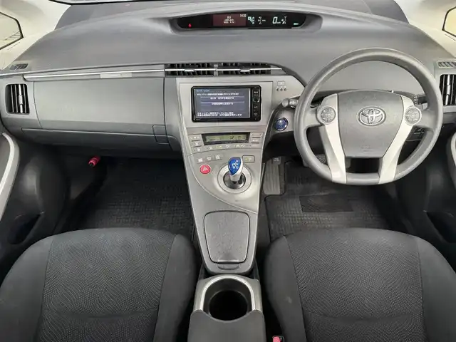 トヨタ プリウス S ツーリングセレクション 愛知県 2014(平26)年 6.6万km ブラック 純正ナビ/　（Bluetooth/フルセグTV/FM/AM/CD/DVD）/バックカメラ/BBS17インチAW/ETC/プッシュスタート/スマートキー/純正フロアマット/オートライト/ステアリングリモコン/ドアバイザー/電動格納ミラー/ISOFIX/防眩インナーミラー/LEDライト