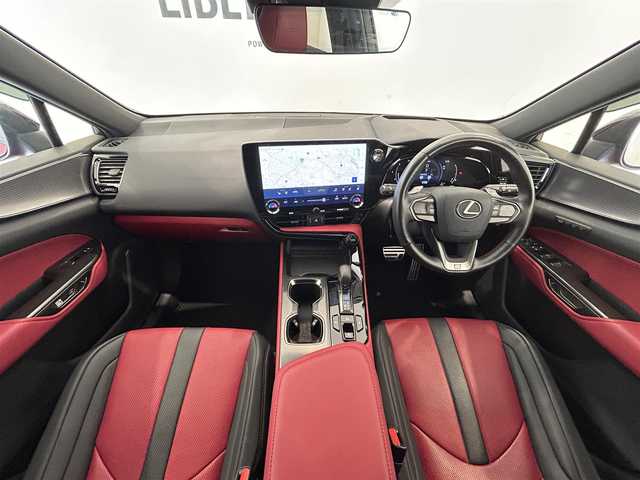 レクサス ＮＸ 350h Fスポーツ 熊本県 2023(令5)年 1.6万km マダーレッド フルレザーシート/シートヒーター/シートクーラー/パワーシート/シートメモリー/ヘッドアップディスプレイ/ドライブレコーダー/純正ナビ/CarPlay/USB/Bluetooth/フルセグテレビ/360°カメラ/コーナーセンサー/プリクラッシュセーフティー/ロードサインアシスト/クロストラフィックアラート/レーンチェンジアシスト/ブラインドスポットモニター/プロアクティブドライビングアシスト/アダプティブクルーズコントロール/パワートランク/オートホールド/オートマチックハイビーム/パドルシフト/ETC2.0/スペアキー・カードキー/【Fスポーツ・マダーレッド】