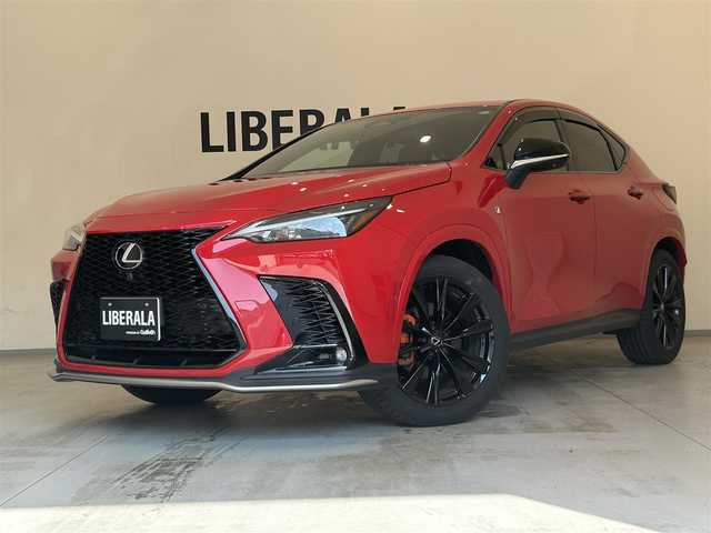 レクサス ＮＸ 350h Fスポーツ 熊本県 2023(令5)年 1.6万km マダーレッド フルレザーシート/シートヒーター/シートクーラー/パワーシート/シートメモリー/ヘッドアップディスプレイ/ドライブレコーダー/純正ナビ/CarPlay/USB/Bluetooth/フルセグテレビ/360°カメラ/コーナーセンサー/プリクラッシュセーフティー/ロードサインアシスト/クロストラフィックアラート/レーンチェンジアシスト/ブラインドスポットモニター/プロアクティブドライビングアシスト/アダプティブクルーズコントロール/パワートランク/オートホールド/オートマチックハイビーム/パドルシフト/ETC2.0/スペアキー・カードキー/【Fスポーツ・マダーレッド】