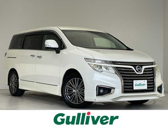日産 エルグランド 250HWS S アーバンクロム 愛知県 2017(平29)年 5.5万km ブリリアントホワイトパール 純正8型ナビ/フリップダウンモニター/両側パワースライドドア/クルーズコントロール/バックカメラ/純正アルミホイール/LEDヘッドライト/リアオートエアコン/ドライブレコーダー/ETC/フルセグ/CD DVD/Bluetooth/ステアリングスイッチ/スマートキー/プッシュスタート