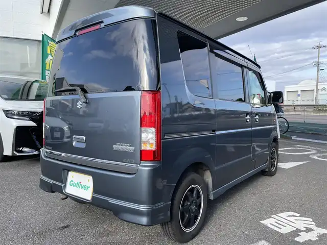 スズキ エブリィ ワゴン PZターボ 愛知県 2005(平17)年 12.3万km アズールグレーパールメタリック ４ＷＤ　/社外ＨＤＤナビ　/ＣＤ／ＤＶＤ　/ＴＶ　/ＭＤ　/左パワースライドドア　/純正フロアマット　/ＥＴＣ　/電動格納ミラー　/運転席シートヒーター　/キーレス　/社外シートカバー