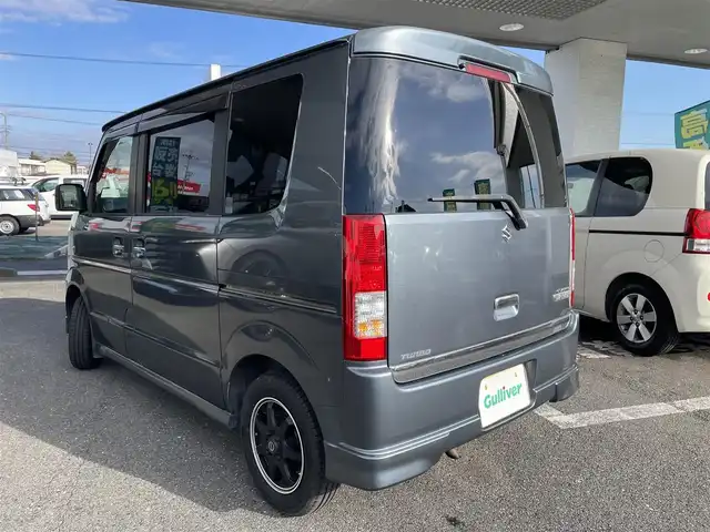 スズキ エブリィ ワゴン PZターボ 愛知県 2005(平17)年 12.3万km アズールグレーパールメタリック ４ＷＤ　/社外ＨＤＤナビ　/ＣＤ／ＤＶＤ　/ＴＶ　/ＭＤ　/左パワースライドドア　/純正フロアマット　/ＥＴＣ　/電動格納ミラー　/運転席シートヒーター　/キーレス　/社外シートカバー