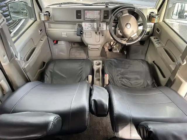 スズキ エブリィ ワゴン PZターボ 愛知県 2005(平17)年 12.3万km アズールグレーパールメタリック ４ＷＤ　/社外ＨＤＤナビ　/ＣＤ／ＤＶＤ　/ＴＶ　/ＭＤ　/左パワースライドドア　/純正フロアマット　/ＥＴＣ　/電動格納ミラー　/運転席シートヒーター　/キーレス　/社外シートカバー