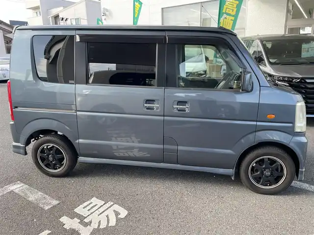 スズキ エブリィ ワゴン PZターボ 愛知県 2005(平17)年 12.3万km アズールグレーパールメタリック ４ＷＤ　/社外ＨＤＤナビ　/ＣＤ／ＤＶＤ　/ＴＶ　/ＭＤ　/左パワースライドドア　/純正フロアマット　/ＥＴＣ　/電動格納ミラー　/運転席シートヒーター　/キーレス　/社外シートカバー