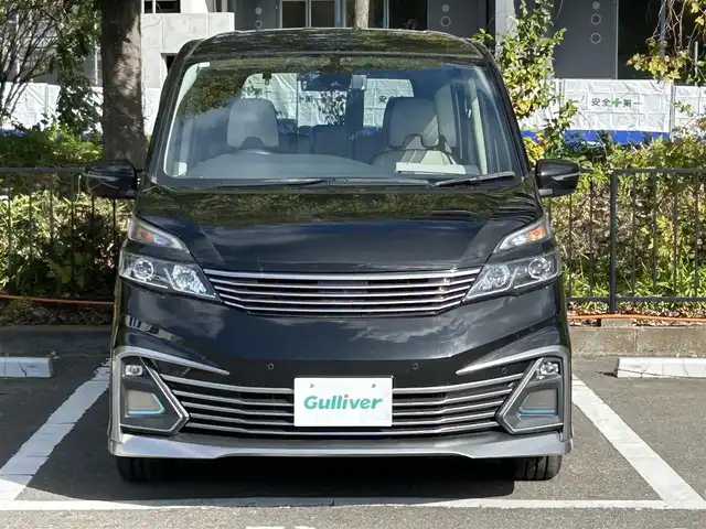 日産 セレナ ライダー オーテック30th プロパイロットE 宮城県 2016(平28)年 7.9万km ダイヤモンドブラック エマージェンシーブレーキ/・プロパイロット/・標識検知機能/・ハンドル支援/・側方支援/・レーンキープアシスト/パワースライドドア（両側）/純正大画面ナビ/・型番：MM516D-L/・フルセグTV/Bluetooth/CD/DVD/・バックカメラ/・ETC/・ドライブレコーダー（前後）/・デジタルインナーミラー/両側パワースライドドア/電子パーキング/・オートブレーキホールド/アイドリングストップ/革巻きステアリング/・ステアリングリモコン/シートヒーター（運転席/助手席）/プッシュスタート/・スマートキー/LEDヘッドライト/・オートライト/・フォグライト/フロアマット/電動格納ミラー