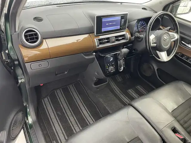 ダイハツ キャスト スタイル GプライムコレSAⅢ 滋賀県 2020(令2)年 6.5万km ダークエメラルドマイカ 純正ナビ/CD/DVD/USB/Bluetooth/フルセグテレビ/バックカメラ/スマートアシスト3/LEDヘッドライト/オートライト/ハーフレザーシート/D/N席シートヒーター/前方ドライブレコーダー/プッシュスタート/スマートキー