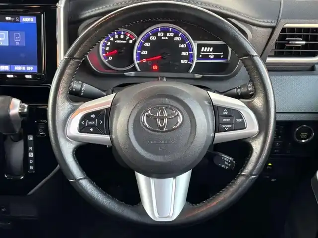 トヨタ ルーミー カスタムG－T 茨城県 2019(平31)年 3.8万km パールホワイトⅢ 純正ナビ/　(AM/FM/CD/Bluetooth/フルセグ)/バックカメラ/フロントリップエアロ/前方ドライブレコーダー/クルーズコントロール/両側パワースライドドア/ビルトインETC2.0/LEDヘッドライト/シートヒーター/前後コーナーセンサー/純正アルミホイール/スタッドレスタイヤ付属/オートライト/パワーステアリング