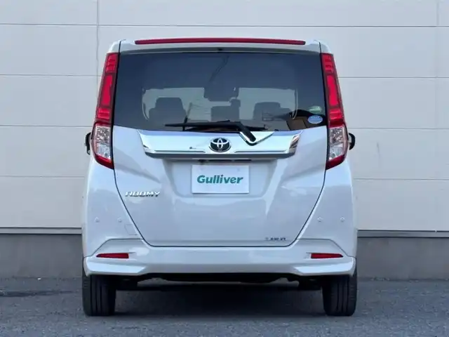 トヨタ ルーミー カスタムG－T 茨城県 2019(平31)年 3.8万km パールホワイトⅢ 純正ナビ/　(AM/FM/CD/Bluetooth/フルセグ)/バックカメラ/フロントリップエアロ/前方ドライブレコーダー/クルーズコントロール/両側パワースライドドア/ビルトインETC2.0/LEDヘッドライト/シートヒーター/前後コーナーセンサー/純正アルミホイール/スタッドレスタイヤ付属/オートライト/パワーステアリング