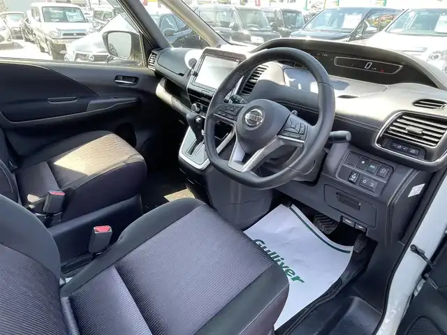 日産 セレナ ハイウェイスター Vセレクション 群馬県 2018(平30)年 4.9万km ブリリアントホワイトパール ワンオーナー車/純正9インチナビ/フルセグテレビ/バックカメラ/アラウンドビューモニター/アイドリングストップ/クルーズコントロール/ドアバイザー/プッシュスタート/両側パワースライドドア/ビルトインETC/オートライト/衝突被害軽減装置/前後コーナーセンサー/横滑り防止装置/前方ドライブレコーダー
