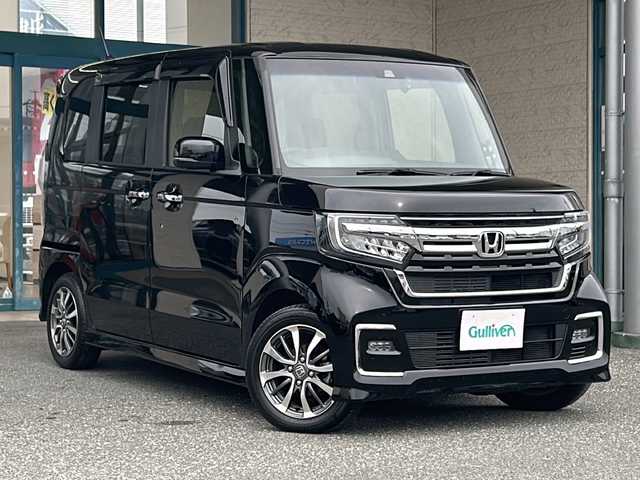 ホンダ Ｎ ＢＯＸ カスタム L 愛知県 2021(令3)年 1.7万km クリスタルブラックパール ワンオーナー/フルセグテレビ/バックカメラ/ウィンカーミラー/レーダークルーズコントロール/ドアバイザー/フォグランプ/プッシュスタート/片側パワースライドドア/オートライト/レーンキープ/シートヒーター（D席、N席）/衝突軽減ブレーキ/コーナーセンサー（後）/Bluetooth/USB/純正マット