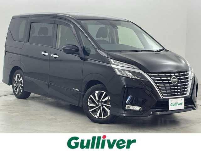 日産 セレナ ハイウェイスター V 福岡県 2020(令2)年 4.8万km ダイヤモンドブラック 後席モニター　/純正１０型ナビ　/全方位カメラ　/ナビ連動ドラレコ　/ＥＴＣ　/プロパイロット　/コーナーセンサー　/エマージェンシーブレーキ　/レーンキープ　/ＢＳＷ　/パーキングアシスト　/両側電動スライドドア　/ＬＥＤ