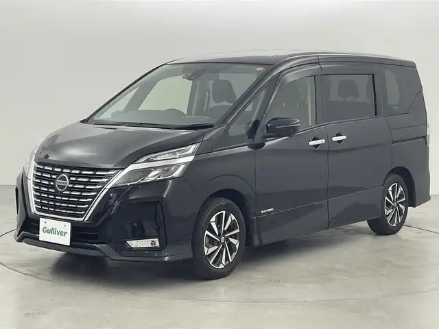 日産 セレナ ハイウェイスター V 福岡県 2020(令2)年 4.8万km ダイヤモンドブラック 後席モニター　/純正１０型ナビ　/全方位カメラ　/ナビ連動ドラレコ　/ＥＴＣ　/プロパイロット　/コーナーセンサー　/エマージェンシーブレーキ　/レーンキープ　/ＢＳＷ　/パーキングアシスト　/両側電動スライドドア　/ＬＥＤ