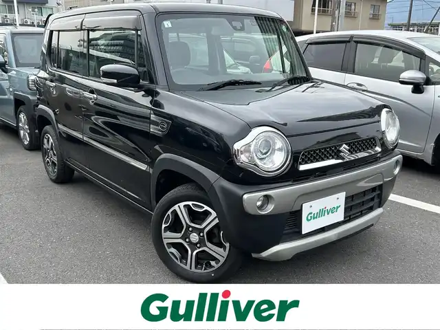 スズキ ハスラー X ターボ 島根県 2015(平27)年 3.9万km ブルーイッシュブラックパール3 4WD /純正ナビ /DVD再生/Bluetoothオーディオ/バックカメラ　/前席シートヒーター　/レーダーブレーキサポート　/ドライブレコーダー/ETC　/ダウンヒルアシストコントロール/スマートキー/プッシュスタート/HIDヘッドライト/盗難防止装置　/横滑り防止装置/アイドリングストップ　/純正フロアマット