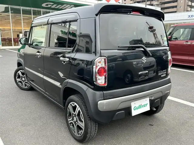 スズキ ハスラー X ターボ 島根県 2015(平27)年 3.9万km ブルーイッシュブラックパール3 4WD /純正ナビ /DVD再生/Bluetoothオーディオ/バックカメラ　/前席シートヒーター　/レーダーブレーキサポート　/ドライブレコーダー/ETC　/ダウンヒルアシストコントロール/スマートキー/プッシュスタート/HIDヘッドライト/盗難防止装置　/横滑り防止装置/アイドリングストップ　/純正フロアマット