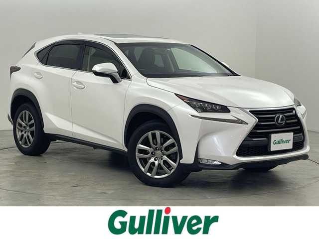 レクサス ＮＸ 200t Iパッケージ 福岡県 2015(平27)年 8.6万km ソニッククォーツ サンルーフ　/純正ナビ（ＢＴ，フルセグＴＶ）　/バックカメラ　/ビルトインＥＴＣ　/レーダークルーズコントロール　/衝突被害軽減ブレーキ　/パドルシフト　/ステアリングヒーター　/シートヒーター　/本革レザーシート/パワーシート　/ＬＥＤヘッドライト