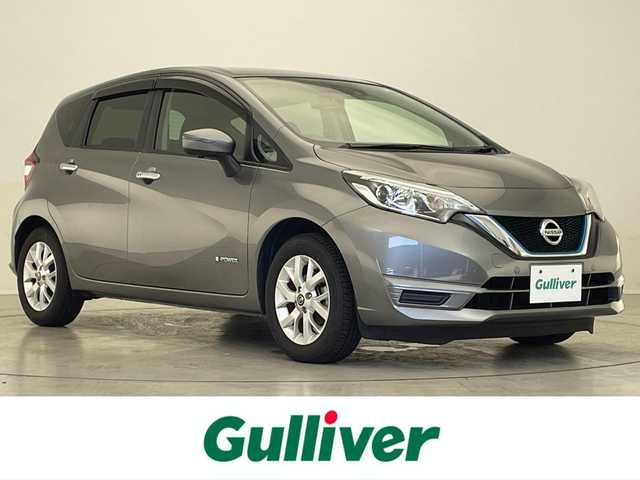 日産 ノート e－パワー X Vセレクション 滋賀県 2020(令2)年 5.8万km ダークメタルグレー 禁煙車/社外SDナビ/・CN-RA06WD/・CD/DVD/Bluetooth/フルセグTV/全方位カメラ/LEDヘッドライト/インテリジェントルームミラー/前方ドライブレコーダー/ステアリングスイッチ/衝突軽減ブレーキ/横滑り防止/レーンキープアシスト/前後コーナーセンサー/ETC/プッシュスタート/スマートキー