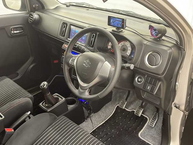 スズキ アルト ワークス 道央・札幌 2018(平30)年 6.3万km スチールシルバーM /4WD//社外ナビ:/CN-RX03D(AM/FM/CD/DVD/BT/TV/SD)//前席RECAROシート//前後ドライブレコーダー//HIDヘッドライト//フォグランプ//純正15インチアルミホイール//スマートキー//エンジンプッシュスタート//スペアキー×1//社外AW付スタッドレスタイヤ（145/80/R13)