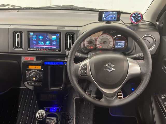スズキ アルト ワークス 道央・札幌 2018(平30)年 6.3万km スチールシルバーM /4WD//社外ナビ:/CN-RX03D(AM/FM/CD/DVD/BT/TV/SD)//前席RECAROシート//前後ドライブレコーダー//HIDヘッドライト//フォグランプ//純正15インチアルミホイール//スマートキー//エンジンプッシュスタート//スペアキー×1//社外AW付スタッドレスタイヤ（145/80/R13)