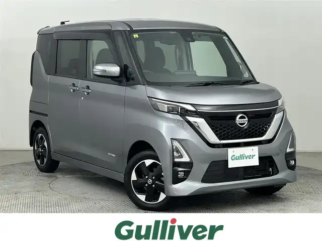 日産 ルークス HWS X プロパイロットED 道央・札幌 2020(令2)年 5.9万km チタニウムグレーメタリック ・４WD/・純正9インチナビ/　BT／CD／DVD／SD／AUX／USB／フルセグ/・アラウンドビューモニター/・純正前方ドライブレコーダー（ナビ連動）/・プロパイロット/・エマージェンシーブレーキ/・車線逸脱警報/・車線逸脱防止支援/・ハンドル支援/・ふらつき警報/・先行車発進お知らせ/・標識表示（速度・道路）/・前後コーナーセンサー/・両側パワースライドドア/・前席シートヒーター/・純正フロアマット/・純正スタッドレス14インチAW/・LEDヘッドライト/・オートライト/・プッシュスタート/・スマートキー