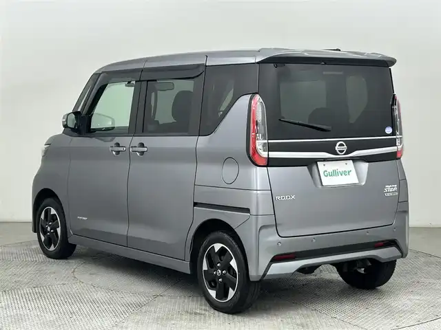 日産 ルークス HWS X プロパイロットED 道央・札幌 2020(令2)年 5.9万km チタニウムグレーメタリック ・４WD/・純正9インチナビ/　BT／CD／DVD／SD／AUX／USB／フルセグ/・アラウンドビューモニター/・純正前方ドライブレコーダー（ナビ連動）/・プロパイロット/・エマージェンシーブレーキ/・車線逸脱警報/・車線逸脱防止支援/・ハンドル支援/・ふらつき警報/・先行車発進お知らせ/・標識表示（速度・道路）/・前後コーナーセンサー/・両側パワースライドドア/・前席シートヒーター/・純正フロアマット/・純正スタッドレス14インチAW/・LEDヘッドライト/・オートライト/・プッシュスタート/・スマートキー