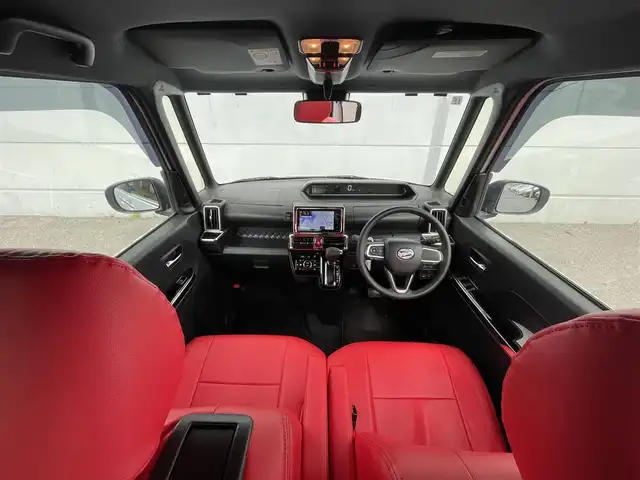 ダイハツ タント カスタム X 千葉県 2021(令3)年 2.1万km ブラックマイカメタリック/シャイニングホワイトパール 社外7インチナビ/DVD再生機能/Bluetooth/フルセグ/バックカメラ/ステアリングスイッチ/スマートアシスト/両側パワースライドドア/フォグランプ/コーナーセンサー/ウィンカーミラー/純正フロアマット/純正アルミ/LEDヘッドライト