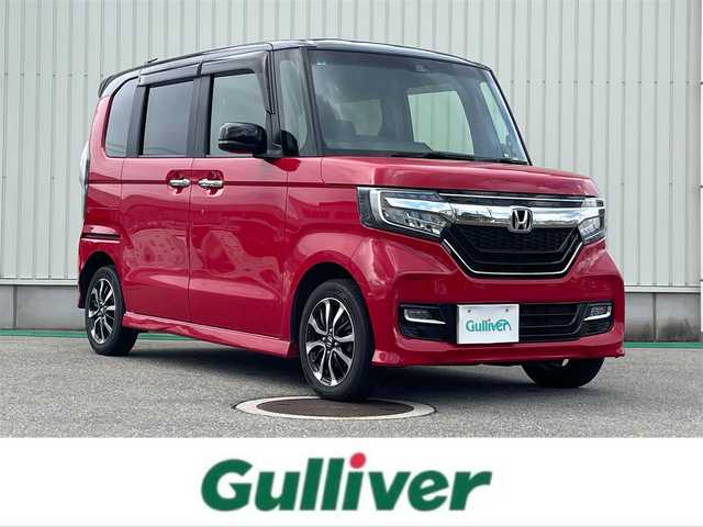 ホンダ Ｎ ＢＯＸ カスタム G L ホンダセンシング 岐阜県 2019(令1)年 6.3万km ミラノレッド ４ＷＤ/ワンオーナー/純正ナビ【VXM-145VSi】/(ＴＶ/ＤＶＤ/Ｂｌｕｅｔｏｏｔｈ/CD/ラジオ)/ハーフレザーシート/レーダークルーズコントロール/レーンキープアシスト/衝突軽減ブレーキ/バックカメラ/ビルトインＥＴＣ/両側パワースライドドア/ハーフレザーシート/ＬＥＤオートライト/ＬＥＤフォグライト/純正アルミホイール/保証書/取扱説明書