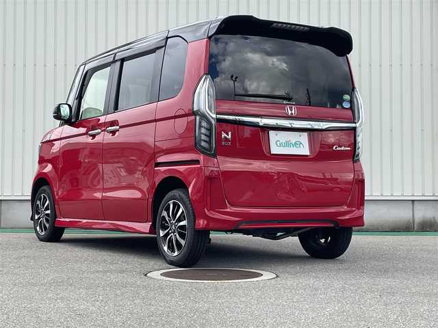 ホンダ Ｎ ＢＯＸ カスタム G L ホンダセンシング 岐阜県 2019(令1)年 6.3万km ミラノレッド ４ＷＤ/ワンオーナー/純正ナビ【VXM-145VSi】/(ＴＶ/ＤＶＤ/Ｂｌｕｅｔｏｏｔｈ/CD/ラジオ)/ハーフレザーシート/レーダークルーズコントロール/レーンキープアシスト/衝突軽減ブレーキ/バックカメラ/ビルトインＥＴＣ/両側パワースライドドア/ハーフレザーシート/ＬＥＤオートライト/ＬＥＤフォグライト/純正アルミホイール/保証書/取扱説明書