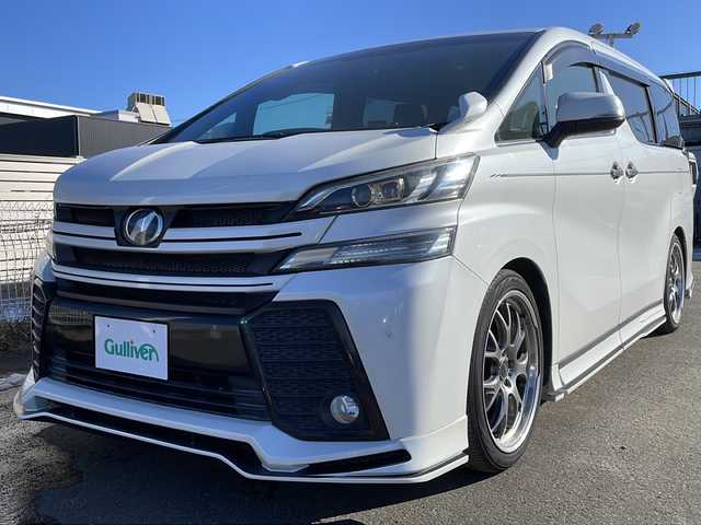 トヨタ ヴェルファイア 2.5Z Aエディデョン ゴールデンアイズ 道東・釧路十勝 2016(平28)年 3.6万km ホワイトパールクリスタルシャイン KUHL/　・レーシングボンネット/　・フロントハーフスポイラー/　・フロントグリル/　・サイドステップ/RAYS20インチアルミホイール/BLITZ車高調/4WD/社外9インチメモリナビ　AVIC-RL99/　(AM/FM/CD/BT)/フルセグTV/バックカメラ/フリップダウンモニター/両側パワースライドドア/パワーバックドア/レザー調シートカバー/前後コーナーセンサー/社外前後ドライブレコーダー/クルーズコントロール/社外ETC/横滑り防止装置/スマートキー/オートライト