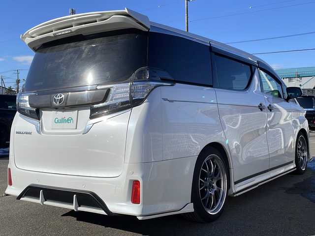 トヨタ ヴェルファイア 2.5Z Aエディデョン ゴールデンアイズ 道東・釧路十勝 2016(平28)年 3.6万km ホワイトパールクリスタルシャイン KUHL/　・レーシングボンネット/　・フロントハーフスポイラー/　・フロントグリル/　・サイドステップ/RAYS20インチアルミホイール/BLITZ車高調/4WD/社外9インチメモリナビ　AVIC-RL99/　(AM/FM/CD/BT)/フルセグTV/バックカメラ/フリップダウンモニター/両側パワースライドドア/パワーバックドア/レザー調シートカバー/前後コーナーセンサー/社外前後ドライブレコーダー/クルーズコントロール/社外ETC/横滑り防止装置/スマートキー/オートライト