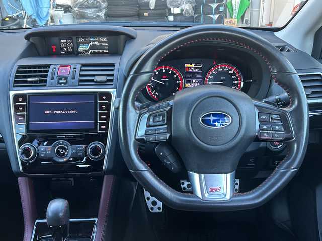 スバル レヴォーグ 2．0STIスポーツアイサイト 富山県 2017(平29)年 3.6万km ラピスブルーP アイサイト/純正SDナビ/型式：CN-LR720D/【CD/DVD/BT/フルセグTV】/バック＆サイドカメラ/クルーズコントロール/レーンキープアシスト/前席パワーシート/D席シートメモリ/前席シートヒーター/横滑り防止装置/ETC2.0/純正アルミホイール/スマートキー×2/プッシュスタート/純正フロアマット