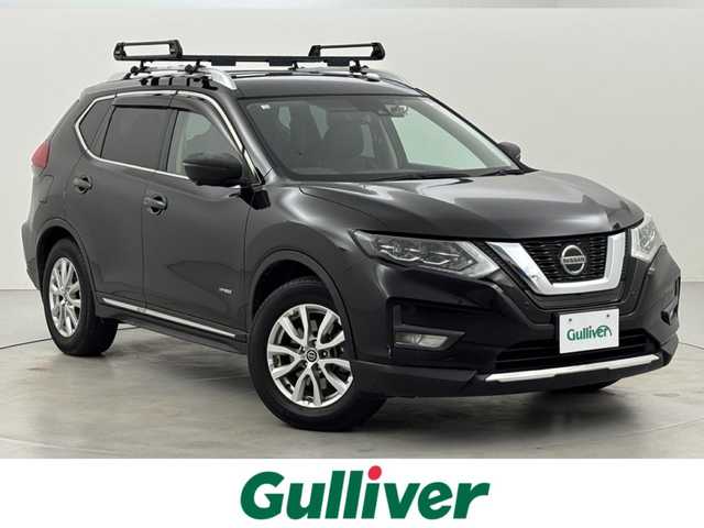 日産 エクストレイル ハイブリッド 20Xi 福岡県 2020(令2)年 6万km ダイヤモンドブラック 純正ナビ／フルセグＴＶ　/全方位カメラ　/ルーフキャリア　/デジタルルームミラー　/ＥＴＣ　/前後ドラレコ　/プロパイロット　/エマージェンシーブレーキ　/レーンキープ　/ＢＳＭ　/パワーバックドア　/シートヒーター/オールモード４×４－ｉシステム/ヒルディセントコントロール/ヒーテッドドアミラー