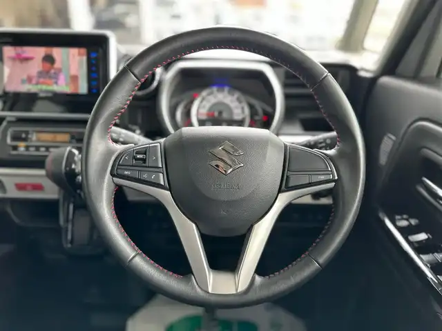 スズキ スペーシア カスタム HYBRID XS 京都府 2018(平30)年 4.2万km ピュアホワイトP スズキセーフティサポート/・デュアルセンサーブレーキサポート/・車線逸脱警報機能/・先行車発進お知らせ機能/・後退時ブレーキサポート/・ふらつき警報機能/・ハイビームアシスト/・後方誤発進抑制機能/KENWOODメモリーナビ、地デジ、Bluetooth/運転席シートヒーター/前後ドライブレコーダー/バックカメラ/LEDヘッドランプ/純正15インチアルミホイール