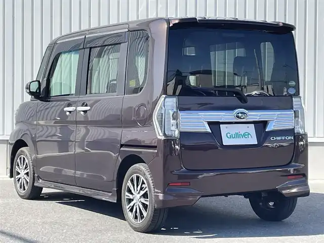 スバル シフォン カスタムR スペシャル スマートアシスト 群馬県 2018(平30)年 5.2万km プラムブラウンクリスタルマイカ 純正ナビ/フルセグTV/コーナーセンサー/両側パワースライドドア/LEDヘッドライト/プッシュスタート/アラウンドビューモニター/純正フロアマット/スマートキー/ドアバイザー/オートライト/衝突軽減
