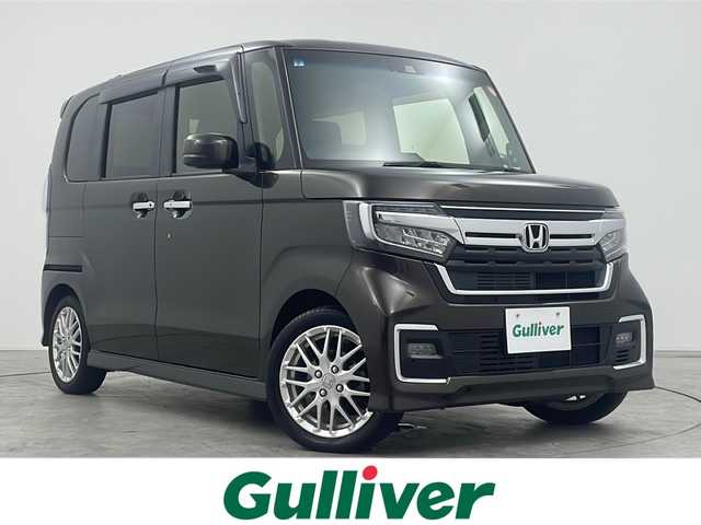 ホンダ Ｎ ＢＯＸ カスタム L ターボ 三重県 2021(令3)年 3.3万km プレミアムグラマラスブロンズP 禁煙車/純正7インチナビ/　フルセグTV/CD/DVD/Bluetooth/両側パワースライドドア/ホンダセンシング/衝突軽減ブレーキシステム/レーンキープアシストシステム/レーダークルーズコントロール/前席シートヒーター/純正ヘッドライト/バックカメラ/革巻きステアリング/コーナーセンサー/ETC