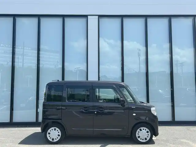 スズキ スペーシア HYBRID G 大阪府 2023(令5)年 0.4万km アーバンブラウンパールメタリック デュアルカメラブレーキサポート/社外ナビ　/   フルセグTV/CD/DVD/Bluetooth/バックモニター　/リアコーナーセンサー/レーンキープアシスト/アイドリングストップ/前後ドライブレコーダー/プッシュスタート　/スマートキー/ＥＴＣ　/ＬＥＤ