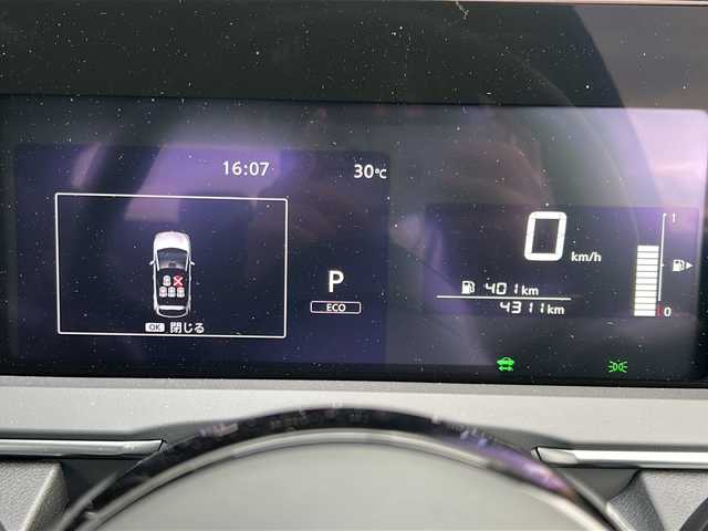 日産 ノート X 福岡県 2024(令6)年 0.5万km ピュアホワイトパール 純正9インチSDナビ/（AM/FM/BT/フルセグTV/SD）/インテリジェントエマージェンシーブレーキ/プロパイロット/バックカメラ/アイドリングストップ/プッシュスタートボタン/スマートキー/スペアキー1本/フロアマット/純正LEDヘッドライト/16インチアルミホイール/コーナーセンサー/横滑り防止装置/衝突被害軽減システム/車線逸脱警報システム/盗難防止システム/オートマチックハイビーム/ETC