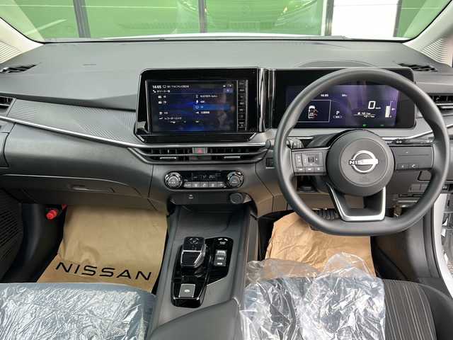日産 ノート X 福岡県 2024(令6)年 0.5万km ピュアホワイトパール 純正9インチSDナビ/（AM/FM/BT/フルセグTV/SD）/インテリジェントエマージェンシーブレーキ/プロパイロット/バックカメラ/アイドリングストップ/プッシュスタートボタン/スマートキー/スペアキー1本/フロアマット/純正LEDヘッドライト/16インチアルミホイール/コーナーセンサー/横滑り防止装置/衝突被害軽減システム/車線逸脱警報システム/盗難防止システム/オートマチックハイビーム/ETC