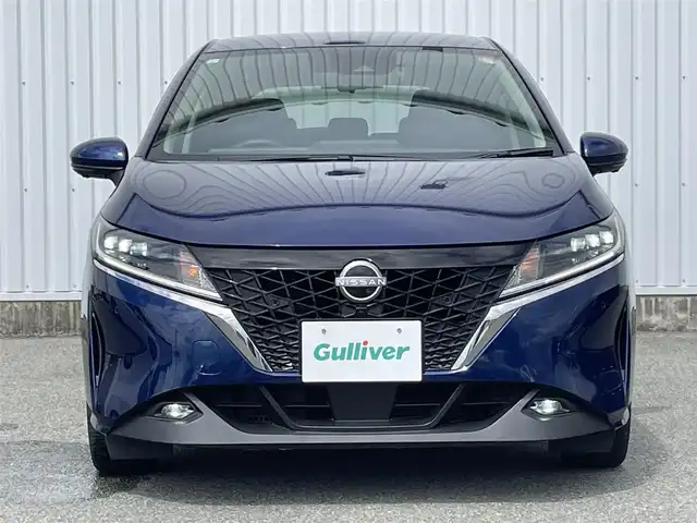 日産 ノート X 福岡県 2021(令3)年 4.9万km オーロラフレアブルーパール プロパイロット/純正９インチナビ/フルセグTV/BT/AM/FM/applecarplay/HDMI/アラウンドビューモニター/スマートルームミラー/エマージェンシーブレーキ/ＢＳＷ/クリアランスソナー/LDW/ワイヤレス充電/LEDオートライト/オートハイビーム/フォグランプ/ビルトインETC2.0/電動パーキング/ブレーキホールド/スマートキー/プッシュスタート