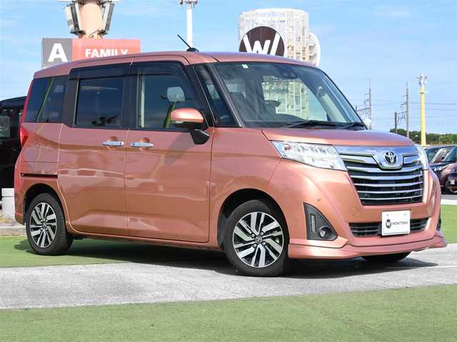 トヨタ ルーミー カスタムG 千葉県 2019(令1)年 3.4万km ブリリアントカッパークリスタルマイカ スマートアシストIII/クルーズコントロール/エコアイドル/両側パワースライドドア/純正SDナビ/地デジTV/【DVD/CD再生機能　Bluetooth接続】/パノラマモニター/ドライブレコーダー（DRT-H68A）/ステアリングスイッチ/ETC/LEDヘッドライト/LEDフォグライト/ウインカーミラー/コーナーセンサー/純正14インチアルミホイル/キーフリーシステム