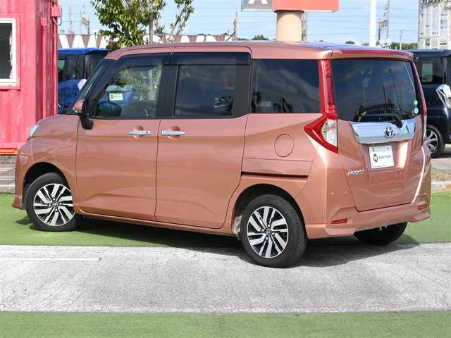 トヨタ ルーミー カスタムG 千葉県 2019(令1)年 3.4万km ブリリアントカッパークリスタルマイカ スマートアシストIII/クルーズコントロール/エコアイドル/両側パワースライドドア/純正SDナビ/地デジTV/【DVD/CD再生機能　Bluetooth接続】/パノラマモニター/ドライブレコーダー（DRT-H68A）/ステアリングスイッチ/ETC/LEDヘッドライト/LEDフォグライト/ウインカーミラー/コーナーセンサー/純正14インチアルミホイル/キーフリーシステム