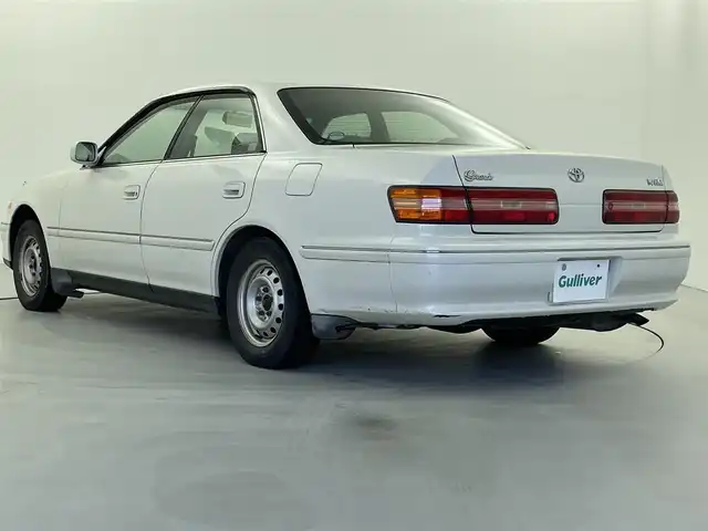 トヨタ マークⅡ グランデ 福井県 1997(平9)年 12.7万km ホワイトパールマイカ 純正オーディオ/社外アルミ付夏タイヤ車載/純正ヘッドライト/純正フロントフォグ/電動格納ミラー/リモコンキー/パワーシート