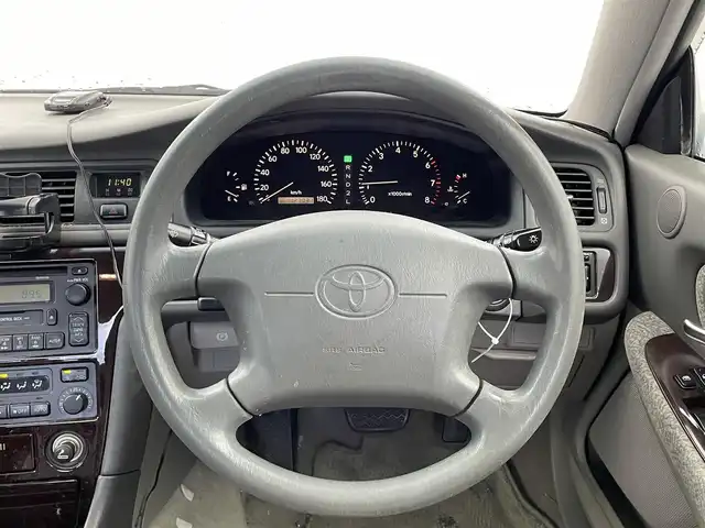 トヨタ マークⅡ グランデ 福井県 1997(平9)年 12.7万km ホワイトパールマイカ 純正オーディオ/社外アルミ付夏タイヤ車載/純正ヘッドライト/純正フロントフォグ/電動格納ミラー/リモコンキー/パワーシート