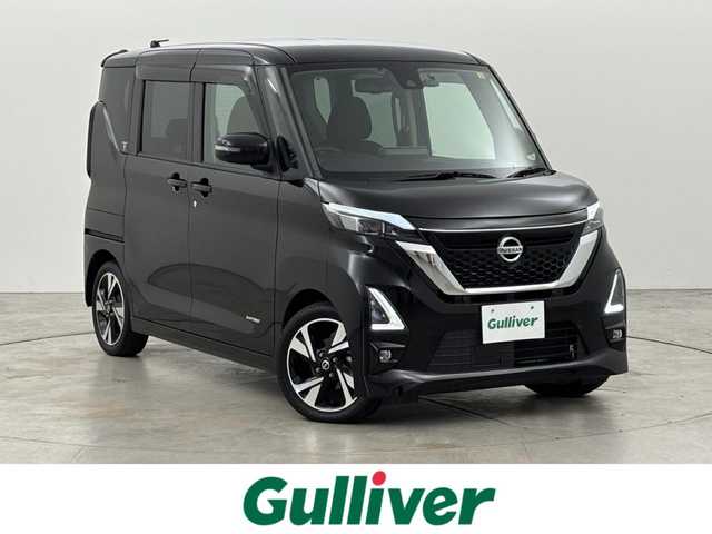 日産 ルークス HWS Gターボ プロパイロットED 福岡県 2020(令2)年 2.3万km ブラック 純正９型ナビ／フルセグＴＶ／ＢＴ　/全方位カメラ　/ＥＴＣ　/ドライブレコーダー　/両側パワースライドドア　/プロパイロット　/エマージェンシーブレーキ　/レーンキープ　/コーナーセンサー　/純正１５インチＡＷ　/ＬＥＤ