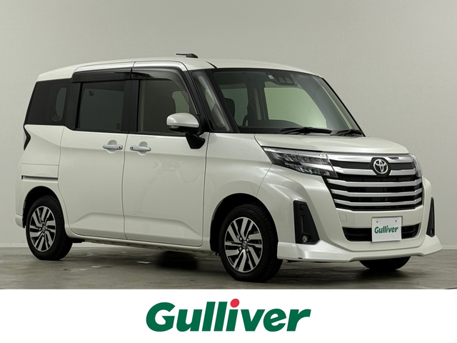 トヨタ ルーミー カスタムG 埼玉県 2022(令4)年 1.2万km パールホワイトⅢ 純正８型ＤＡ　全方位　温シート　両側電動　ＥＴＣ　オートハイビーム コーナーセンサー レーダークルーズコントロール レーンキープアシスト 衝突軽減システム 純正14インチホイール スペアキー